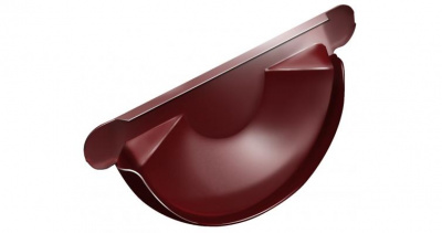Заглушка желоба 125/90 ПО Ral 3011 Grand Line